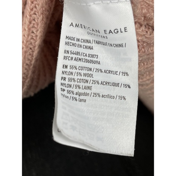 Women's Sweater AMERICAN EAGLE XS Women's Pink Sweater Winter Clothing Spring - Picture 8 of 9